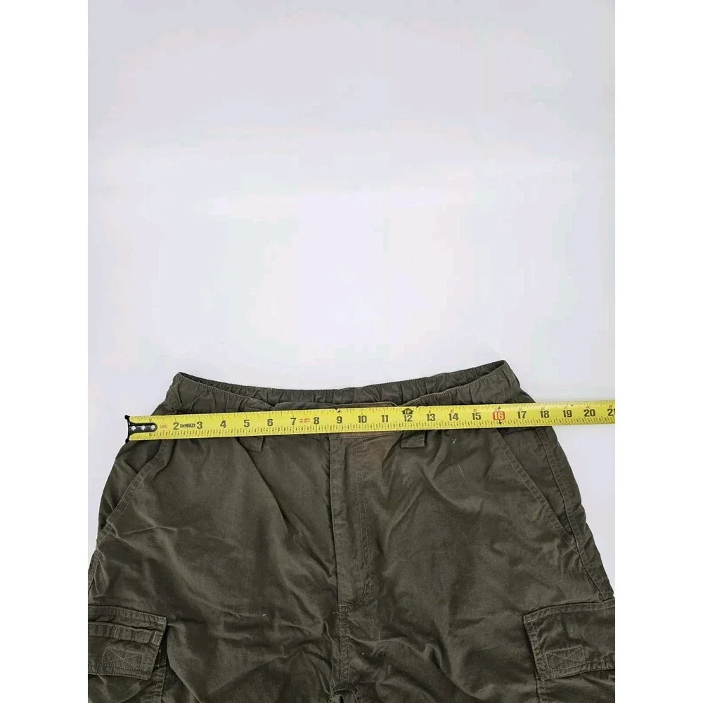 The North Face‎ Cargo Green Shorts Mens Large Nylon Stow Pocket